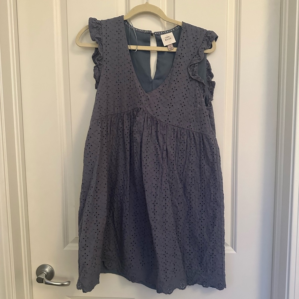 Knox rose babydoll dress blue